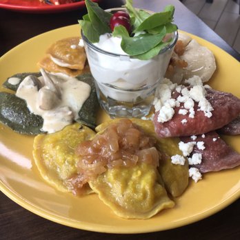 Tryzub Ukrainian Kitchen - Mixed pierogi plate. - Ukrainian Near Me - Chicago, Illinois