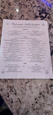 Menu photo 1 Ristorante DellaSantina Sevierville, TN