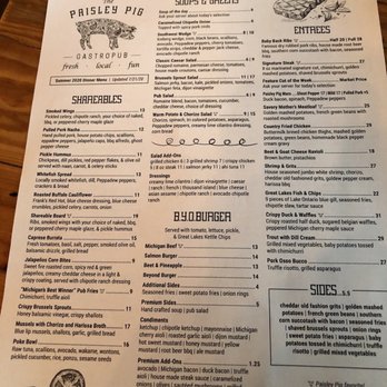 Paisley Pig - Menu - Desserts Near Me - Holland, Michigan Paisley Pig - Menu - Desserts Near Me - Holland, Michigan