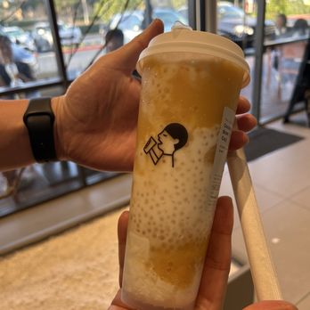 Hey Tea - Mango coconut boom - Bubble Tea Near Me - Irvine, California