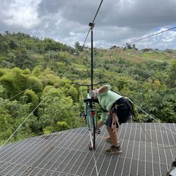 Bike zip lining option