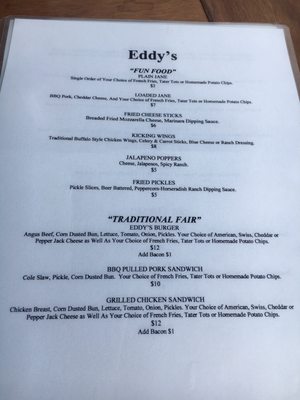 Menu photo 4 Eddy's Lakeside Bar Afton, OK Menu photo 4 Eddy's Lakeside Bar Afton, OK