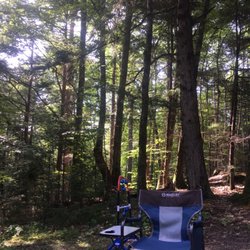 Meredith Woods Four Season Camping Area - Our view behind the lot