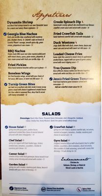 Menu photo 8 Georgia Blue Southaven, MS