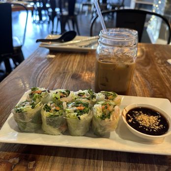 Rin's Thai Bistro - Spring rolls and Thai coffee, green curry with tofu - Thai Near Me - Snyder, New York Rin's Thai Bistro - Spring rolls and Thai coffee, green curry with tofu - Thai Near Me - Snyder, New York