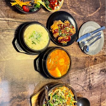 StoneAge - First dishes to come out ... yummy! - Korean Near Me - Katy, Texas StoneAge - First dishes to come out ... yummy! - Korean Near Me - Katy, Texas