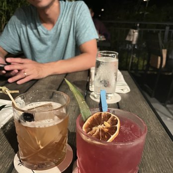 3 Palms - Drinks: Painkiller, blueberry skies - Seafood Near Me - St. Thomas, Virgin Islands