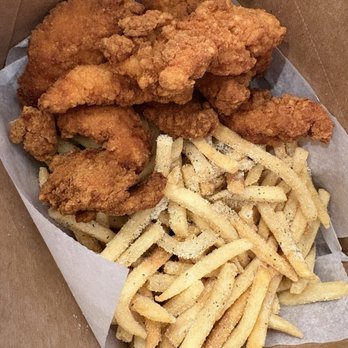 Potato Corner - Chicken tender and fries combo with sour cream onion powder flavoring - Fast Food Near Me - Cerritos, California