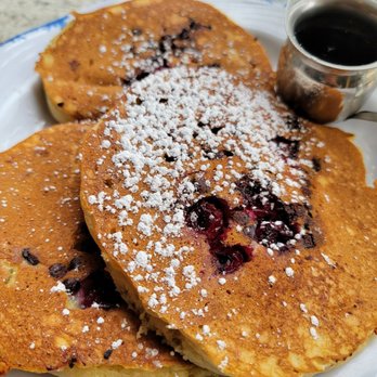 Mass Ave Diner - Cranberry, chocolate chip pancakes. - Diners Near Me - Cambridge, Massachusetts