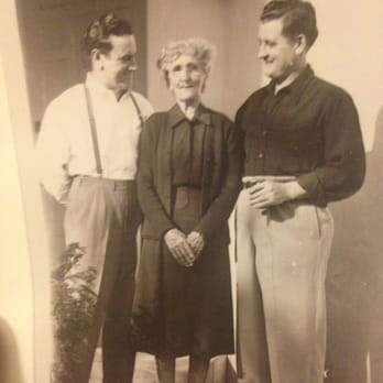 Danny's - Ed and Nick with their Mother, Katie Kirwan- cousin to the namesake of Danny's by way of husband "The Duke" Kirwan. - Pubs Near Me - Kilmacthomas, WD Danny's - Ed and Nick with their Mother, Katie Kirwan- cousin to the namesake of Danny's by way of husband "The Duke" Kirwan. - Pubs Near Me - Kilmacthomas, WD