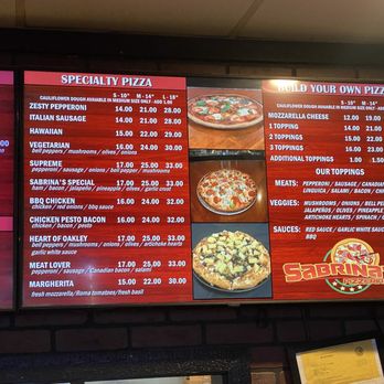 Sabrina's Pizzeria - Menu - Pizza Near Me - Oakley, California Sabrina's Pizzeria - Menu - Pizza Near Me - Oakley, California
