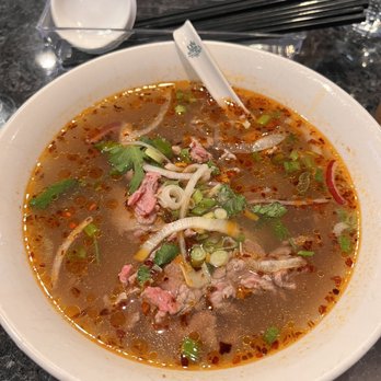 Pho Chu The - Rice noodle with medium rare beef satay - Vietnamese Near Me - Calgary, Alberta Pho Chu The - Rice noodle with medium rare beef satay - Vietnamese Near Me - Calgary, Alberta