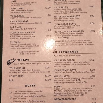 The Udder Choice - Menu back - Ice Cream & Frozen Yogurt Near Me - Ephrata, Pennsylvania