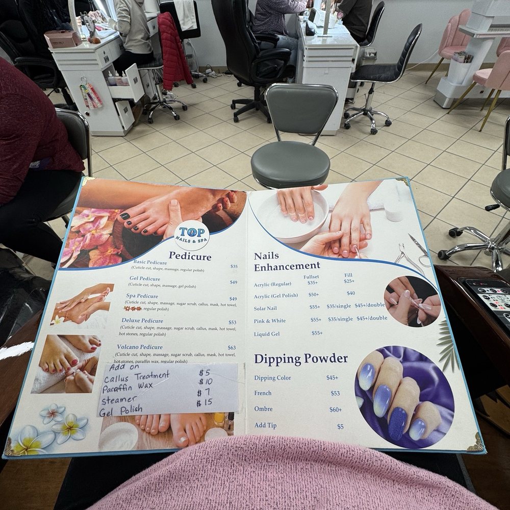 Top Nails - Menu - Nail Salons Near Me - Mechanicsville, Virginia Top Nails - Menu - Nail Salons Near Me - Mechanicsville, Virginia