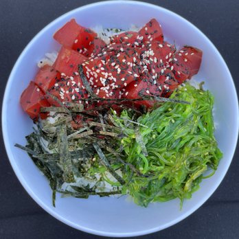 Protein & Poke - a bowl of rice, watermelon, and seaweed - Food Trucks Near Me - Phoenix, Arizona Protein & Poke - a bowl of rice, watermelon, and seaweed - Food Trucks Near Me - Phoenix, Arizona