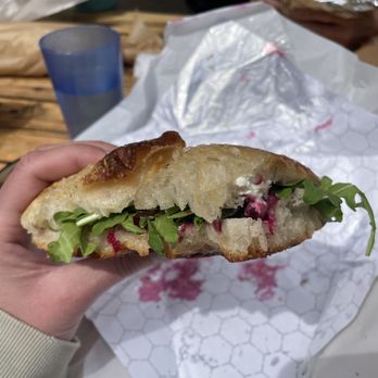Mazama Store - beet+whipped goat cheese sando - Grocery Near Me - Mazama, Washington