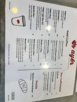 Menu photo 2 Ayer Coffee Tustin, CA Menu photo 2 Ayer Coffee Tustin, CA