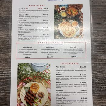 Borneo Eatery - Menu - Indonesian Near Me - Alhambra, California