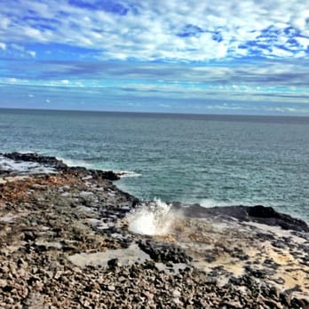 Spouting Horn - Spouting horn wasn't spouting too high when we visited - Beaches Near Me - Koloa, Hawaii