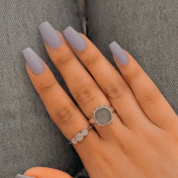 Frenchy's Nails - full set of acrylic with regular polish by Tim - Nail Salons Near Me - Lewisville, Texas