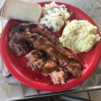 Pit Stop Bbq - Single meat plate, HUGE! - Barbeque Near Me - Sonora, Texas Pit Stop Bbq - Single meat plate, HUGE! - Barbeque Near Me - Sonora, Texas