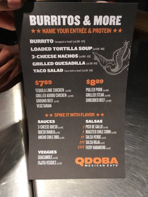 Menu photo 7 Qdoba Mexican Eats Fresh Meadows, NY