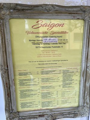 Menu photo 5 Saigon Baumholder, RP