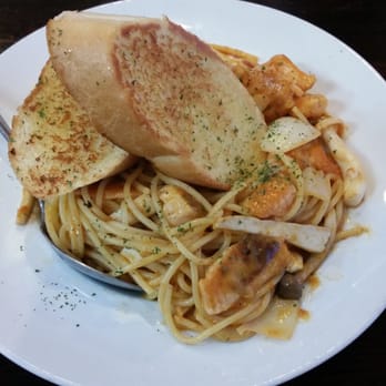 WeChat Cafe - Salmon Fillet Spaghetti In Lobster Sauce - Cafes Near Me - El Monte, California WeChat Cafe - Salmon Fillet Spaghetti In Lobster Sauce - Cafes Near Me - El Monte, California