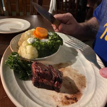 The Peddler Steakhouse - Couldn't wait to take picture before splitting it with my wife and taking a bite! Excellent!!! - Steakhouses Near Me - Hamer, South Carolina The Peddler Steakhouse - Couldn't wait to take picture before splitting it with my wife and taking a bite! Excellent!!! - Steakhouses Near Me - Hamer, South Carolina