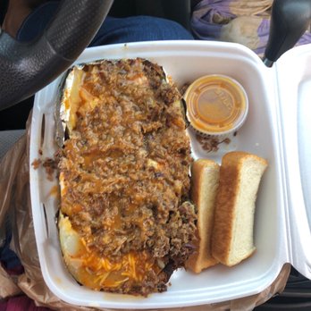 Mike's Real Pit Bar-B-Q - Brisket baked potato - Barbeque Near Me - Grand Prairie, Texas