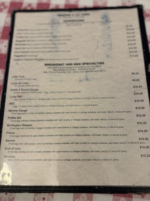 Menu photo 1 The Train Depot Fresno, CA