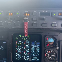 Karol's Pub - Cruising at 41,000 feet with our little gift from Karol's Pub.