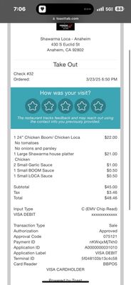 Menu photo 4 Shawarma Loca Anaheim, CA