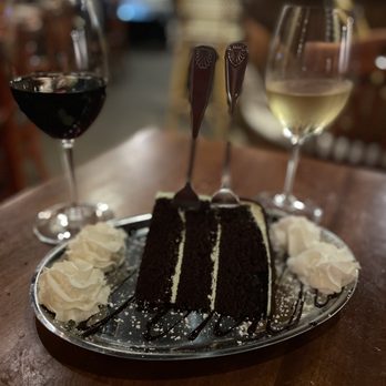 Manuel's Bread Cafe - Grasshopper cake before - French Near Me - North Augusta, South Carolina