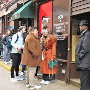 Bleecker Trading - Bleecker Trading with long line of folks waiting their turn for a meet and greet with Q96. - Hobby Shops Near Me - New York, New York