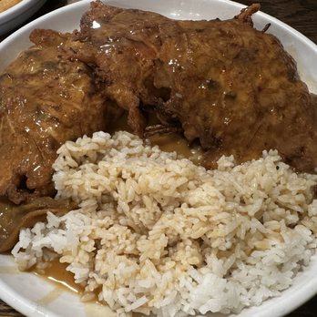 Rice'N Bread - Veggie Egg Foo Young Platter - Korean Near Me - Chicago, Illinois