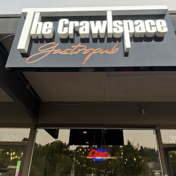 The Crawlspace Gastropub - Front of restaurant. Lots of parking - Gastropubs Near Me - Mercer Island, Washington The Crawlspace Gastropub - Front of restaurant. Lots of parking - Gastropubs Near Me - Mercer Island, Washington