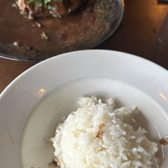 The Terrace - Braised short ribs with rice instead of mashed potatoes. - Asian Fusion Near Me - Hanalei, Hawaii The Terrace - Braised short ribs with rice instead of mashed potatoes. - Asian Fusion Near Me - Hanalei, Hawaii
