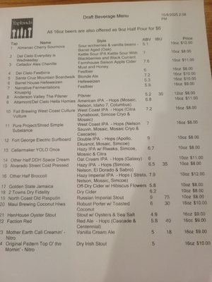 Menu photo 1 Taplands Santa Clara, CA