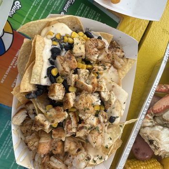 The Surfyard - Chicken and shrimp nachos - Seafood Near Me - Corpus Christi, Texas The Surfyard - Chicken and shrimp nachos - Seafood Near Me - Corpus Christi, Texas