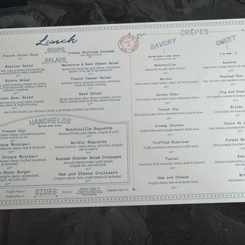 Petite Suzette - Lunch Menu - French Near Me - Montgomery, Texas