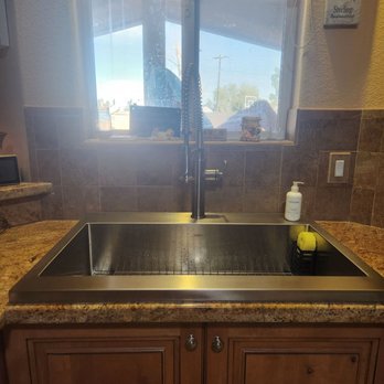 Custom Flooring Designed By Arael - A new sink that is a drop in and it covers the damaged granite and is sealed. We love it. - Flooring Near Me Custom Flooring Designed By Arael - A new sink that is a drop in and it covers the damaged granite and is sealed. We love it. - Flooring Near Me