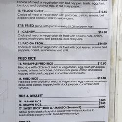 Mayla Thai - Menu page 2