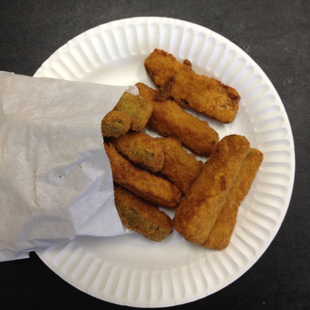 Burger Town - Fried zucchini $3.22 with tax - Burgers Near Me - Fullerton, California