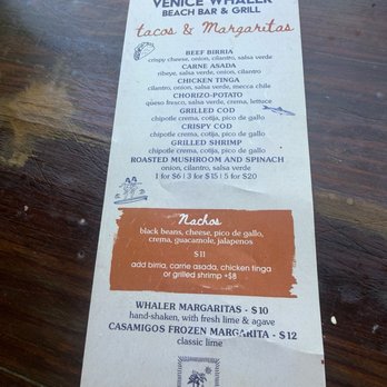 The Venice Whaler - Tuesday menu - American Near Me - Venice, California The Venice Whaler - Tuesday menu - American Near Me - Venice, California