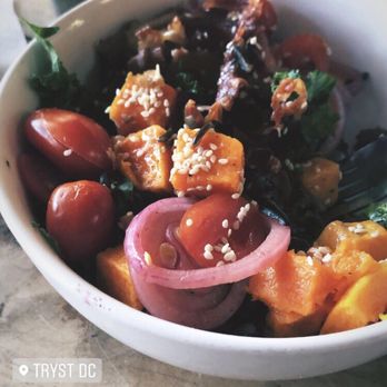 Tryst - Kale Salad with Bacon added - Lounges Near Me - Washington, DC, District of Columbia