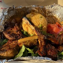 Chimborazo - Lamb chops. Thick, well-seasoned, and cooked perfectly to the rare side of medium.