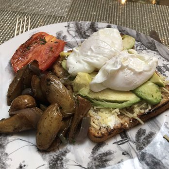 The Greenhouse - Avocado toast with tomato and breakfast potatoes - New American Near Me - Washington, DC, District of Columbia
