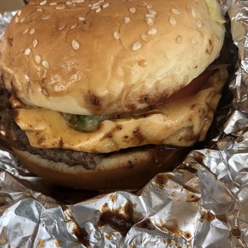 Five Guys - Small bacon cheeseburger. - Burgers Near Me - Lehi, Utah
