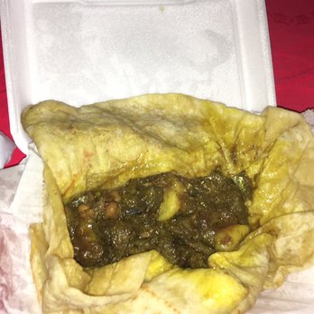 Jenny's Roti Shop - a close up of a roti - Trinidadian Near Me - Bronx, New York Jenny's Roti Shop - a close up of a roti - Trinidadian Near Me - Bronx, New York